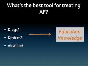 Sample slide of AF and stroke presentation 2011