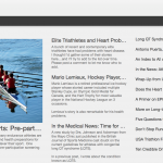 Screen shot from Athlete's Heart Blog
